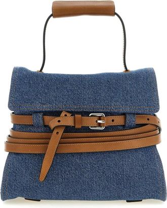 Moschino Borsa con manico superiore Tie Me - - Bags - Donna - Blu - ONE SIZE