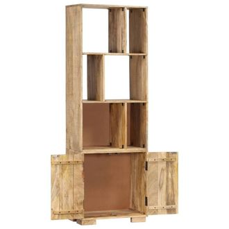 Berkfield Home Dense Bookshelf 60x35x180 cm Solid Mango Wood in Brown | Size: 60 x 35 x 180 cm
