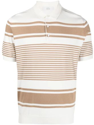 Mauro Ottaviani two-tone polo shirt - men - Cotton - 54 - White