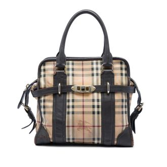 Burberry Pre-owned Burberry Haymarket Check Coated Canvas Minford Portrait Satchel Ladies SFL0UI2H6OL42340