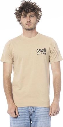 Cavalli Hombre, Camisetas, Beige, Talla: L
