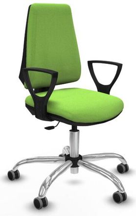 Piqueras y Crespo Piqueras Y Crespo - Elche Cp Bali Pistacho Brazos Fijos Base Cromada Ruedas Engomadas 65mm