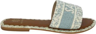 De Siena shoes Slippers - Dames - Sandalen - Blauw - 37 EU - Schoenen