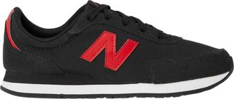 New Balance Su&egrave;de hardlooptrainers voor kinderen (Drievoudig zwart)