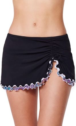 Gottex Layla Tricolore Side Slit Skirted Bottom