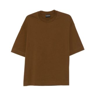 Emporio Armani T-shirts and Polos Brown - male - Emporio Armani - T-Shirts - Brown - L - Tops
