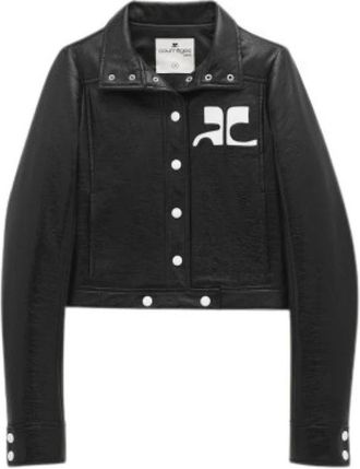 Courr&egrave;ges R&eacute;&eacute;dition Short Jacket - Dames - Jassen - Zwart - Maat: XL Zijde
