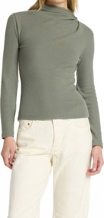 Nation Ltd Neda Pleated Top In Castor Grey