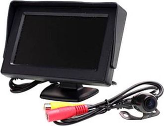 Trade Shop Trade Shop - Kit De Monitor Lcd Tft 4.3 Para Autocaravanas Con C&aacute;mara De Aparcamiento Marcha Atr&aacute;s