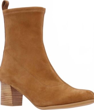 L'Amour Des Pieds Womens Picarus Suede Bootie In Coffee