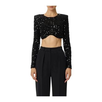 Elisabetta Franchi Sequin Top