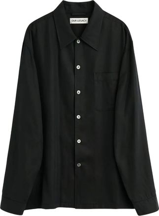 Our Legacy long-sleeves shirt - men - Lyocell - 44 - Black
