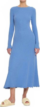 Kivari Diana Knit Dress In Blue