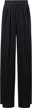 Max Mara Broeken, Dames, Blauw, S, Wol, Pantaloni Rio