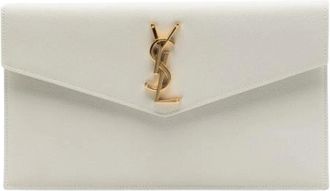 Saint Laurent Pre-owned Clutches, female, White, Size: ONE SIZE Pre-owned The Uptown Pouch