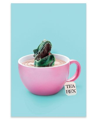 iCanvas Icanvas Tea-Rex Print On Acrylic Glass By Jonas Loose