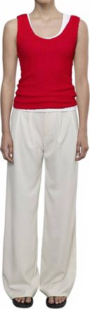 Enza Costa Puckered Tank