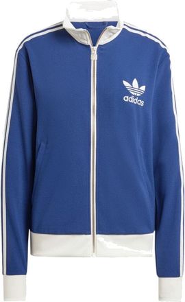 adidas (WMNS) adidas originals Premium Crepe Track Top Asia Sizing Dark Blue IR6123