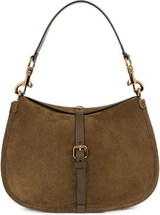 Etro Green Pony Suede Crossbody Bag