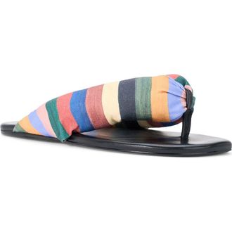 Staud Juno Thong Sandal in Artist Stripe at Nordstrom, Size 10.5Us