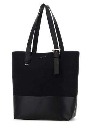 Alexander McQueen 8360691aau2 1000 Black T-Bar Shopper Borse A Mano Bag