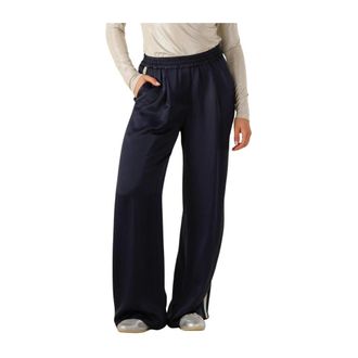 Summum Broeken, Dames, Blauw, XS, Zijdezachte Broek Blauw Stijlvol Comfort