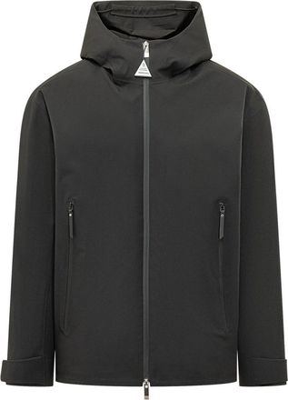 Moncler Black Solid Hood Jacket