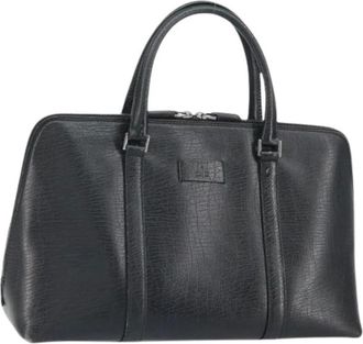 Gucci Pre-owned Handbags, female, Black, Size: ONE SIZE Pre-owned Vintage Leather Handbag