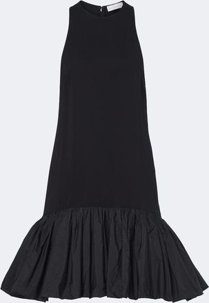 Stella McCartney Vestido corto de tafet&aacute;n y cady