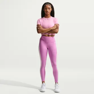 Nike Womens One High-Waisted 7/8 Leggings in Purple | IB9224-504