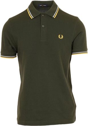 Fred Perry Hombre, Camisetas, Verde, Talla: M