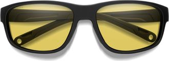 Smith Redding 2 64mm Sunglasses in Matte Black /Low Light Yellow at Nordstrom
