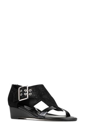 Donald J Pliner Mid Wedge Sandal in Black at Nordstrom, Size 7.5