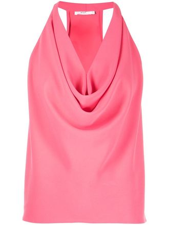 A.L.C. Dixon draped halterneck top - Pink