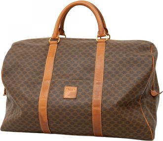 Celine Brown Pvc Boston Bag (Pre-Owned)