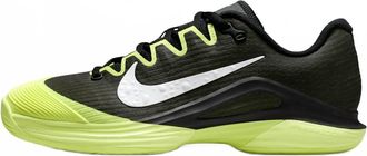 Nike Womens Zoom Vapor 12 Premium Hard Court Tennis Shoes In Black /white/ Light Lemon Twist