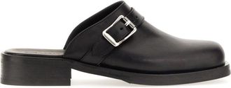 Our Legacy Camion Slip-On Silver Buckle Leather Mules