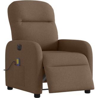 vidaXL Vidaxl - Sill&oacute;n Reclinable De Masaje El&eacute;ctrico Tela Marr&oacute;n