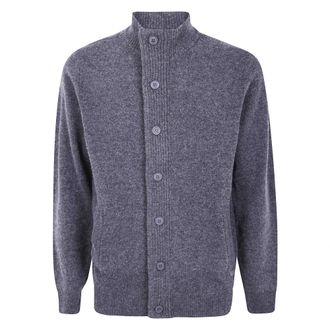 Barbour Essential Patch Zip Through - Knitwear - Hombre - Gris - S