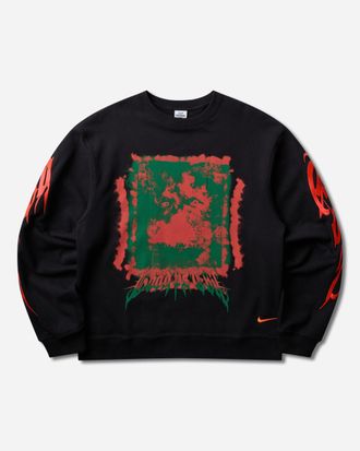Nike Men s Your Message Here Fleece Crewneck Sweatshirt Black