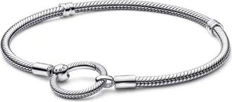 Pandora Moments O Closure Snake Chain Bracelet