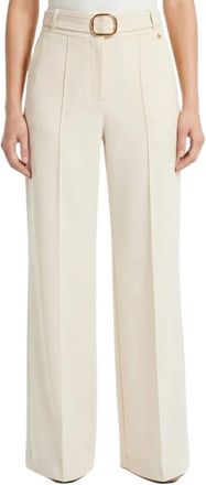 Am&eacute;lie & Am&eacute;lie Londerbucle Broek - Dames - Wijde Broeken - Wit - S - Broeken