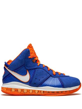 Orange and blue nike high tops on sale