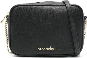 Braccialini leather chain-strap cross body bag - Black
