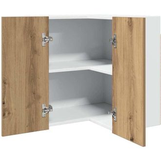 vidaXL Mobile Pensile Angolo Lyon Rovere Artigianale 57x57x60 vidaXL