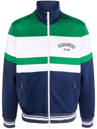 Dsquared2 Bomber con design color-block - Verde
