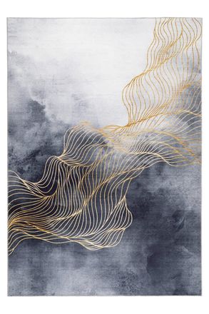 AFK Living Alfombra contempor&aacute;nea con acabado de costura anglaise 120 x 170 cm