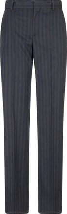 Moschino Dames, Broeken, Blauw, Maat: 2XS Wol