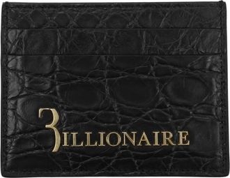 Billionaire Italian Couture Crocodile Mens Cardholder