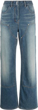 Givenchy straight-leg jeans - women - Cotton/Cotton - 25 - Blue